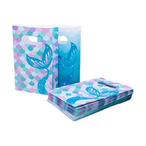 20 piezas de suministros de fiesta de sirena bolsas de_1