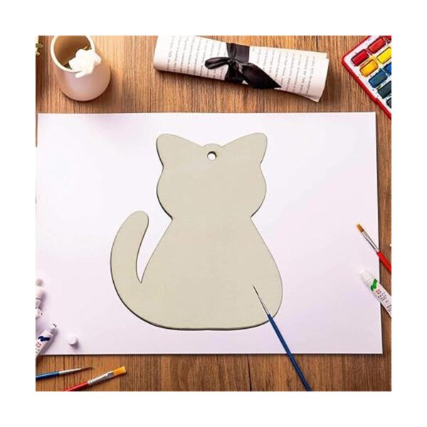 20 piezas de recortes de madera para gatos adornos para_5