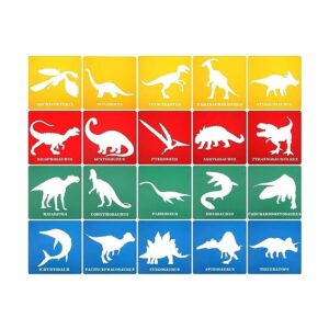 20 plantillas de dinosaurio para niños coloridas