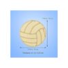 20 piezas de voleibol en forma de madera sin terminar_2