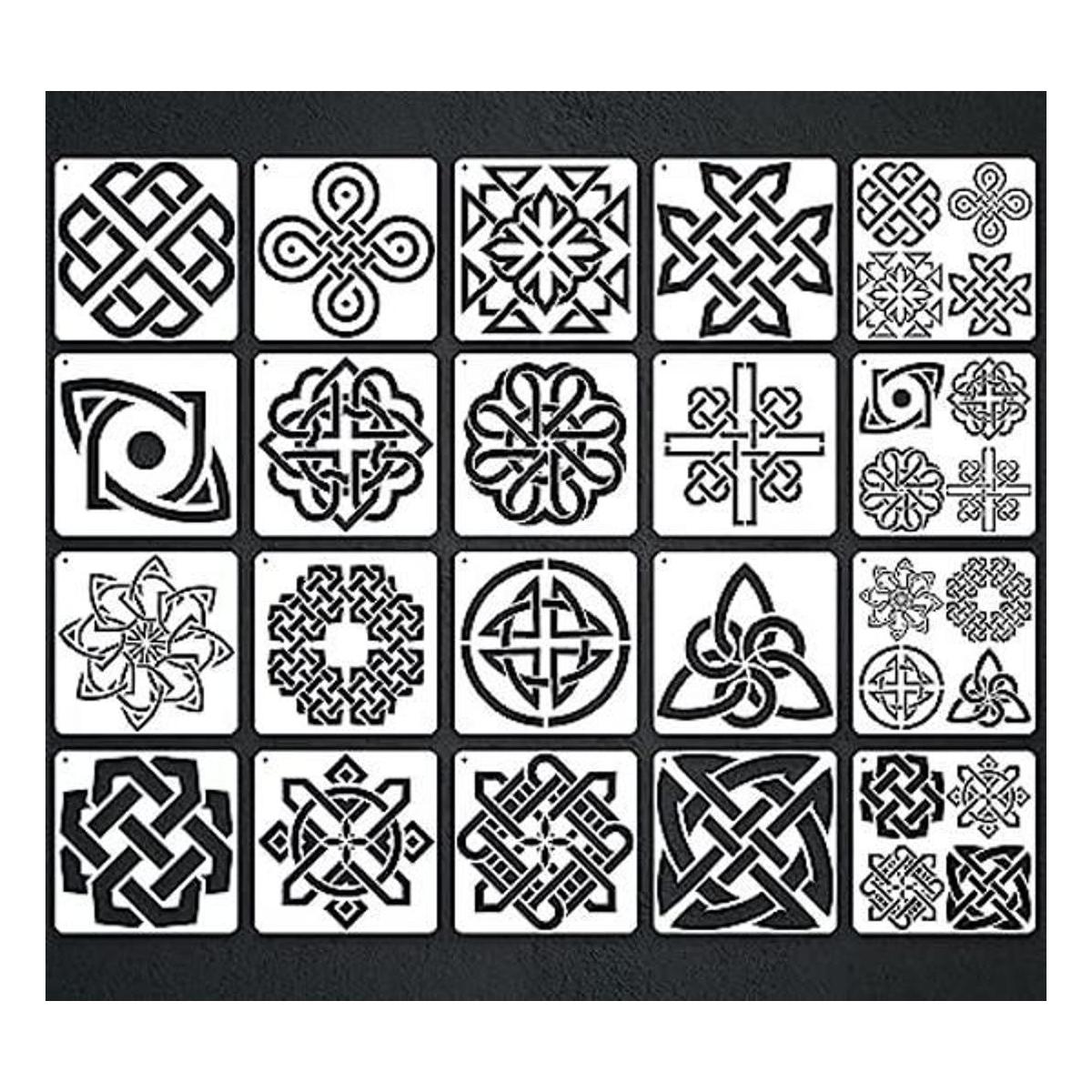 20 plantillas celtas plantilla de nudo de triquetra
