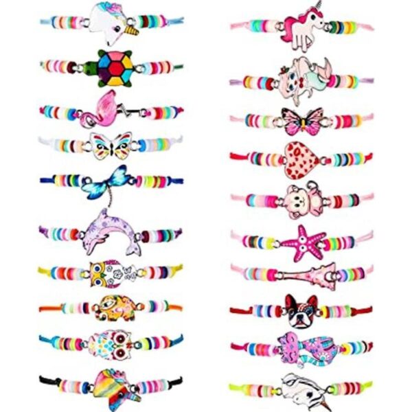 20 pulseras de unicornio pulseras de amistad para niñas y_1