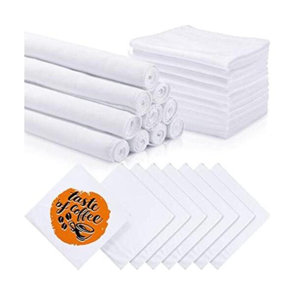 20 toallas de mano de sublimación de 12 x 12 pulgadas
