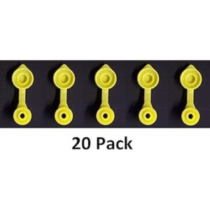 20 tapas de ventilación amarillas para bidones de