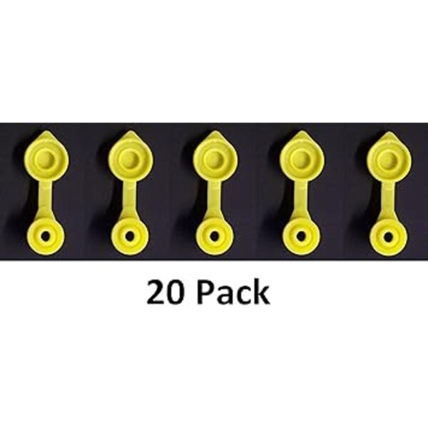 20 tapas de ventilación amarillas para bidones de