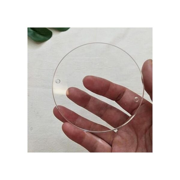 20 unidades de disco redondo de acrílico transparente en