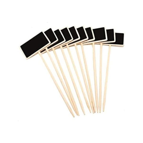 20 unidades de mini pizarra de madera para plantas de_1