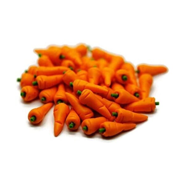 20 zanahorias sueltas tamaño 0.6 in casa de muñecas_1