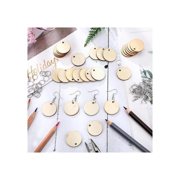 200 aretes de madera sin terminar en blanco para colgantes