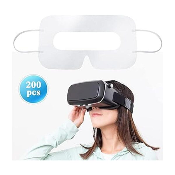 200 Pcs Disposable VR Face Mask Breathable Cover Mask for