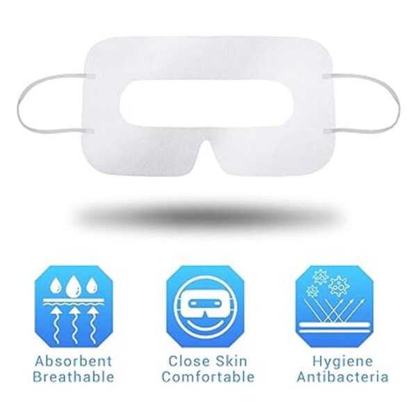 200 Pcs Disposable VR Face Mask Breathable Cover Mask for