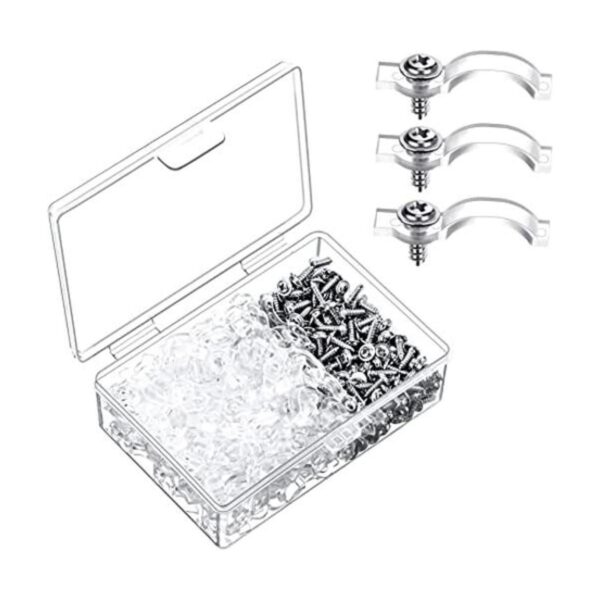 200 Pieces Led Strip Lights Clips Light Mounting Clips One_1