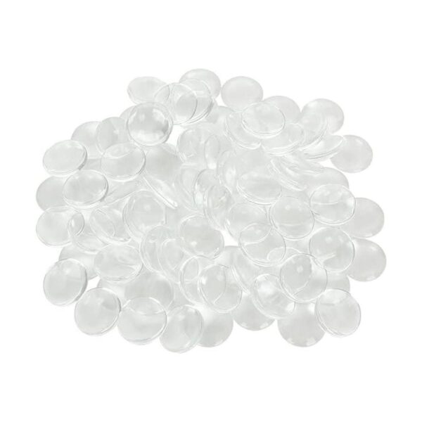 200 cabujones de cristal transparente de 1.0 in cabujones
