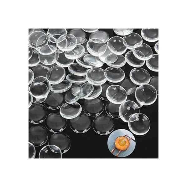 200 cabujones de cristal transparente de 1.0 in cabujones