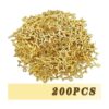 200 colgantes chapados en oro con diseño de estrella de
