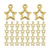 200 colgantes chapados en oro con diseño de estrella de