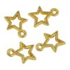 200 colgantes chapados en oro con diseño de estrella de