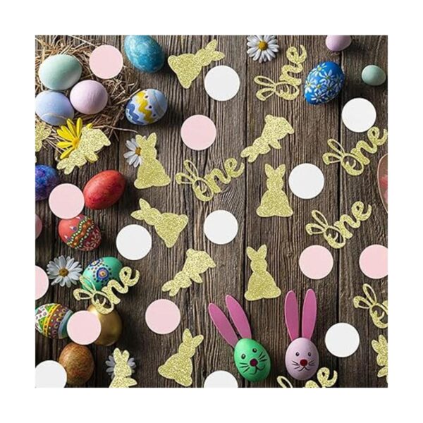 200 confeti de conejo de Pascua mesa de Pascua confeti_2
