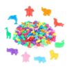 200 cuentas con forma de animal mixto coloridas cuentas