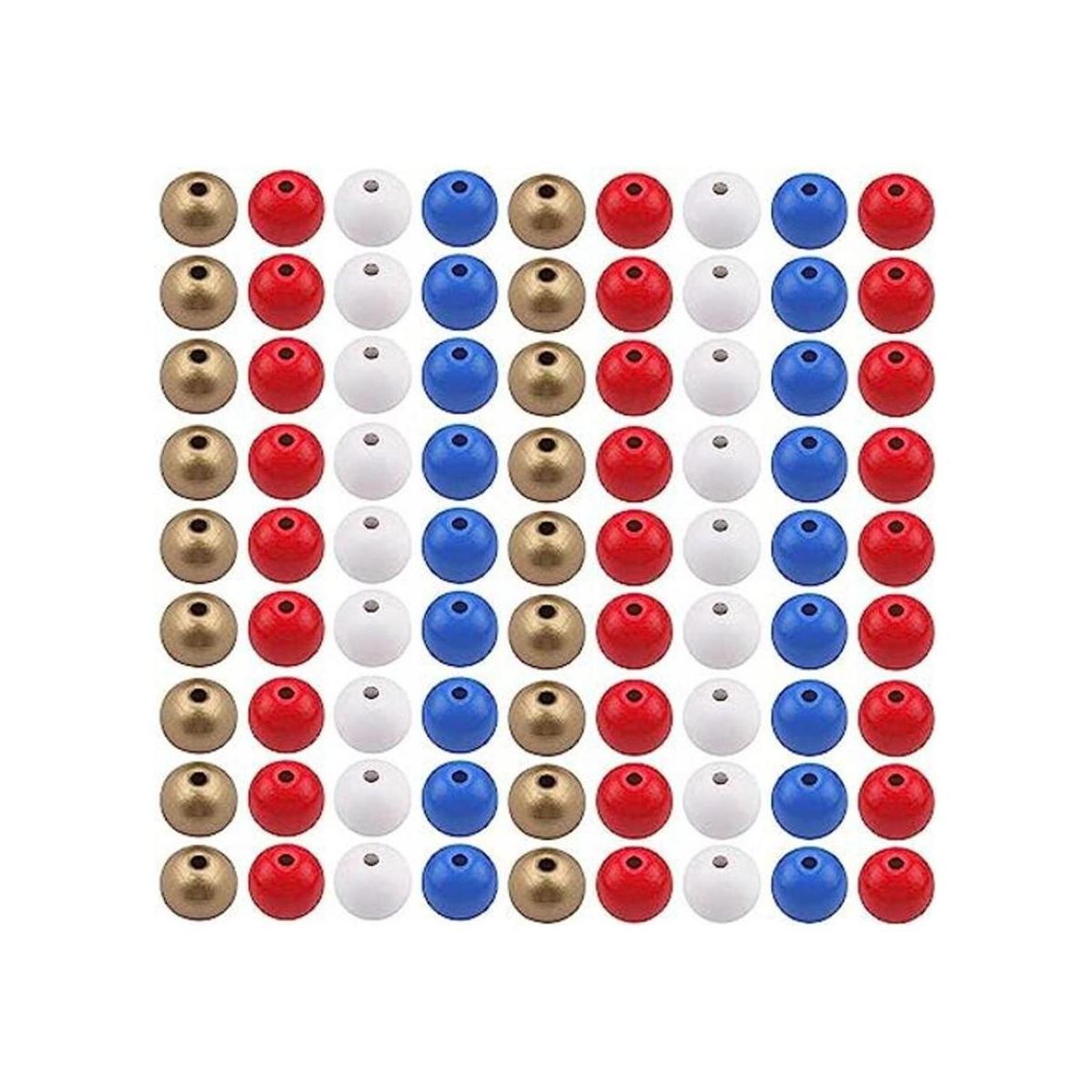 200 cuentas redondas de madera BetterJonny cuentas
