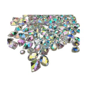 200 gemas de cristal AB acrílico parte trasera plana_1