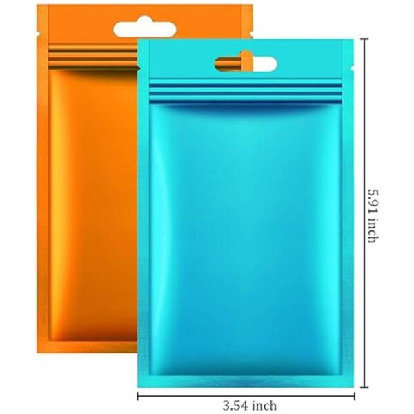 200 piezas de bolsas Mylar Zip Lock. Bolsas de papel de