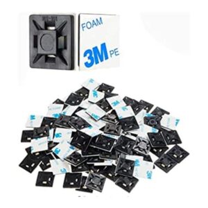 200 piezas de 12 pulgada negro 3M pegamento trasero_1