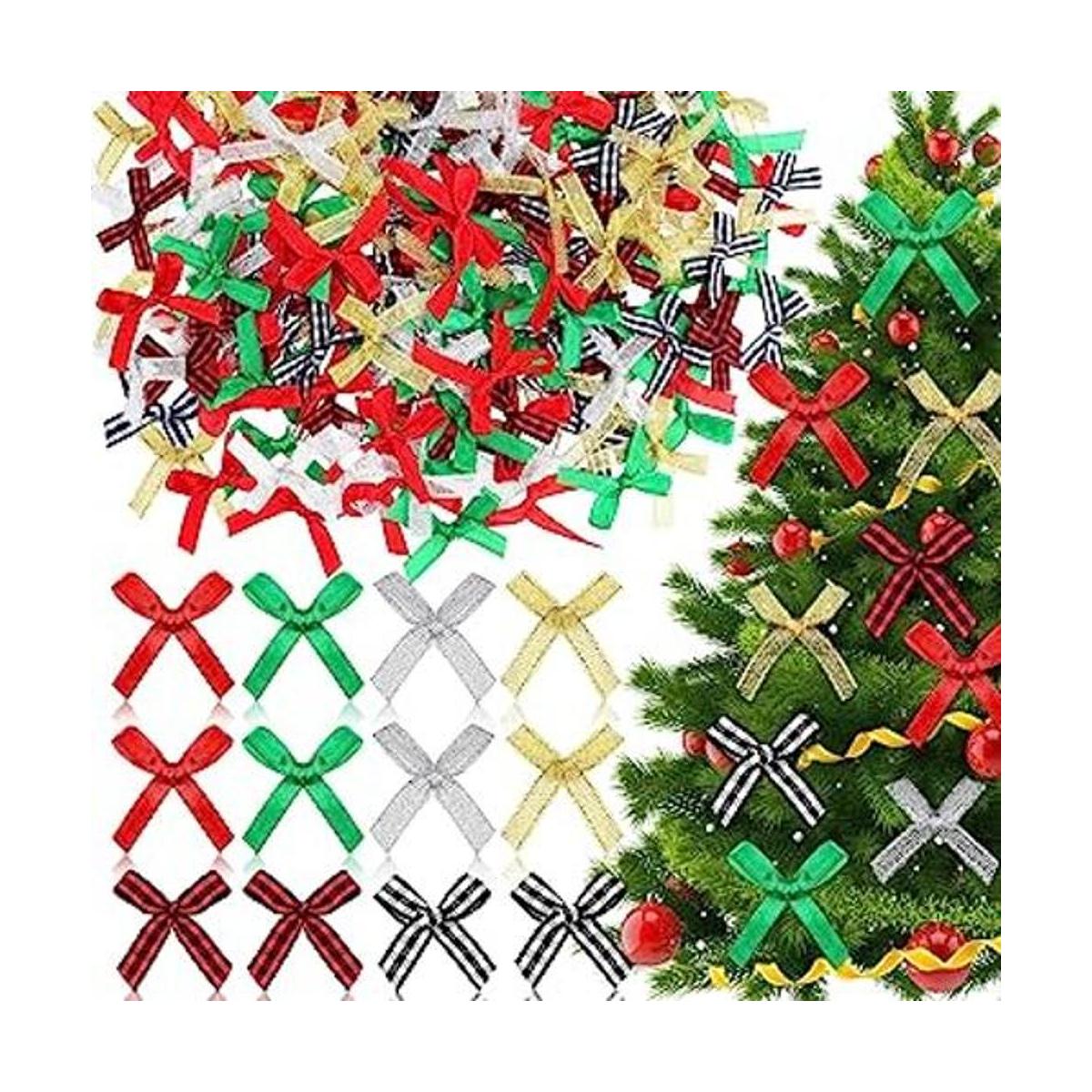 200 piezas de pequeños lazos de Navidad mini lazos de
