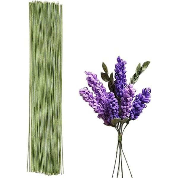 200 tallos de flores de calibre 22 de Beadnova con alambre_1