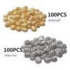 200pcs 0.472 in flor filigrana perlas de aleación