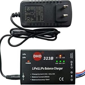 20W 2A DHD 323B RC Balance Cargador con 12V 2A Adaptador