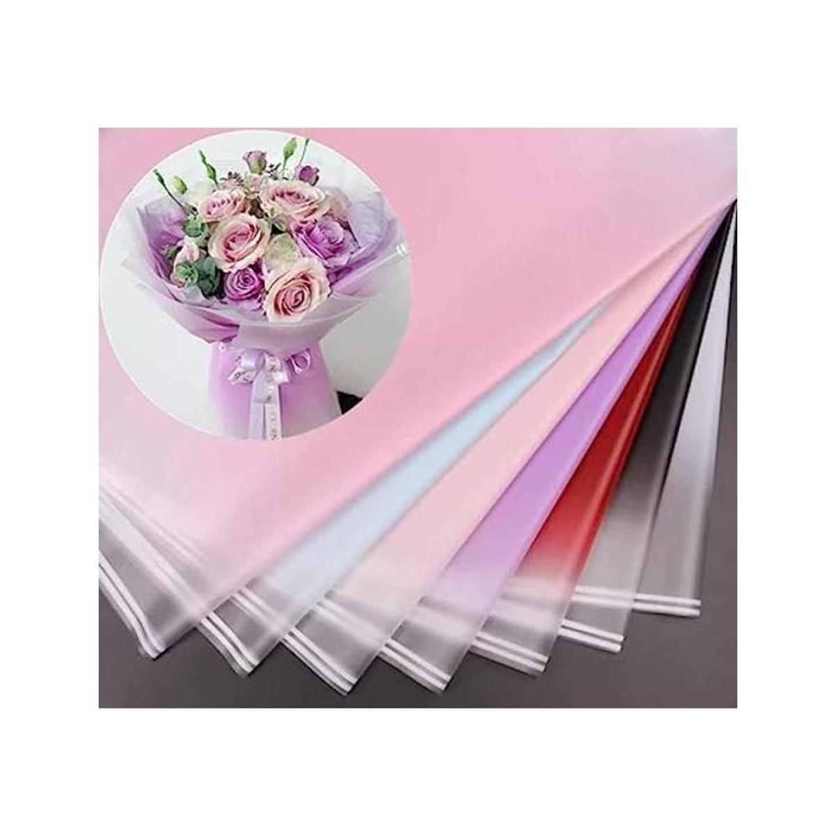 21 hojas7 colores de papel de regalo suministros de ramo