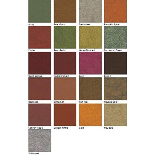 21 hojas de fieltro colección de colores de otoño de 6 x_2