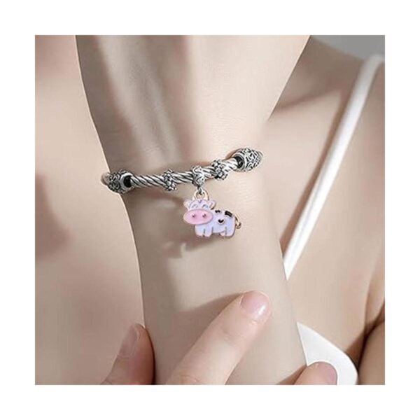 20pcs Esmalte Vaca Encantos Colgantes Encantos Animal