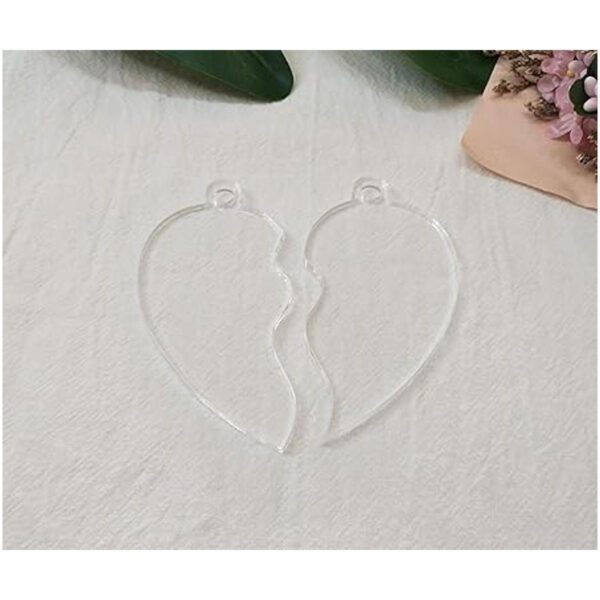 20pcs DIY acrílico transparente en blanco medio corazón_2