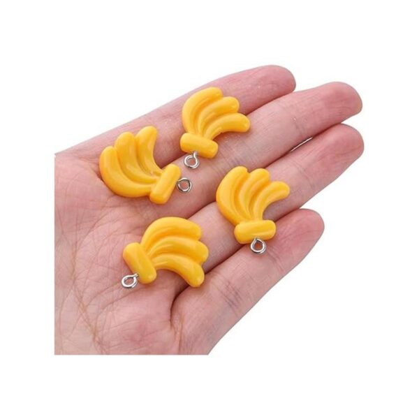 20pcs resina plátano encantos fruta alimentos encanto