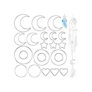 22 anillos de metal para atrapasueños aros de macramé