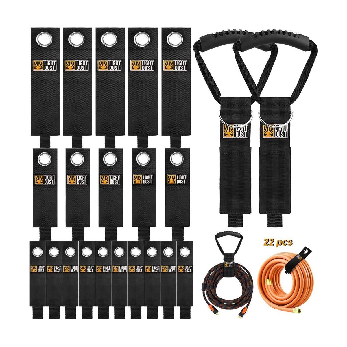 22 correas de almacenamiento de cables de extensión