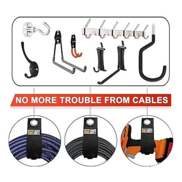 22 correas de almacenamiento de cables de extensión