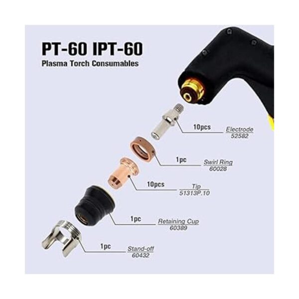23 piezas IPT60 PT60 IPT40 PT40 Punta de corte de plasma