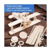 222 tiras de madera balsa cuadradas de madera de 18