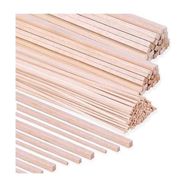 222 tiras de madera balsa cuadradas de madera de 18