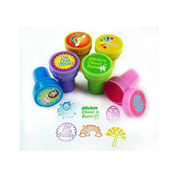 24 Pcs Vive Jesús Stampers para niños_2