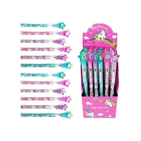 24 Lápices con puntas múltiples de unicornios_1