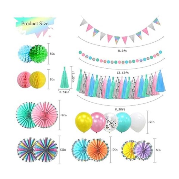 24 abanicos de papel colgantes para decoración de borlas_3
