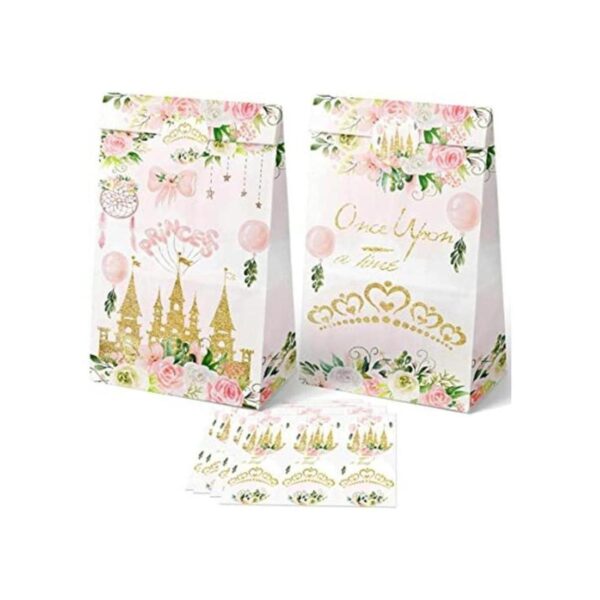 24 bolsas de recuerdos de fiesta de princesa con_1