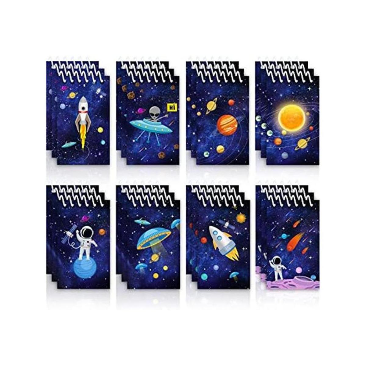 24 blocs de notas de galaxia del espacio exterior mini