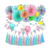 24 abanicos de papel colgantes para decoración de borlas_1