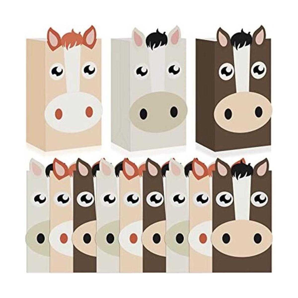 24 bolsas de fiesta de caballos bolsas de regalo de
