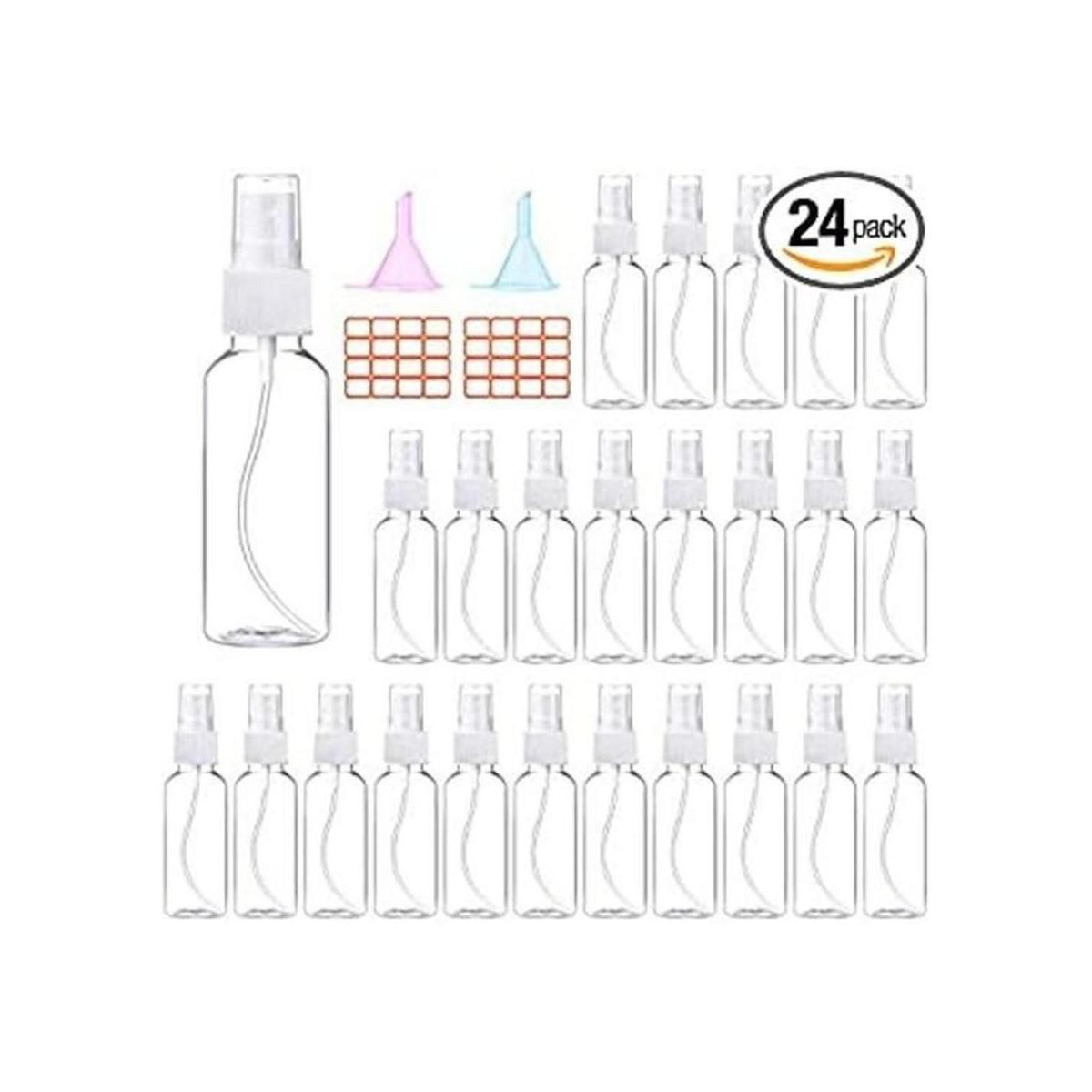 24 botellas de aerosol de 2 onzas 1.9 fl oz botellas de